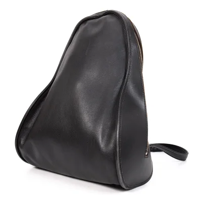 Y's Leather Curved Design Backpack