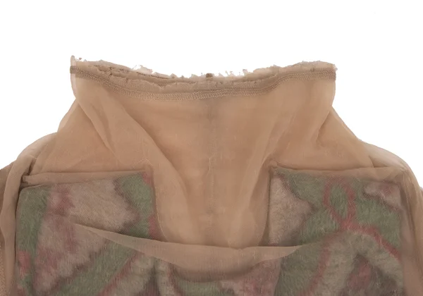COMME des GARCONS Native Pattern Fleece Layered Mesh Top K-171529_005