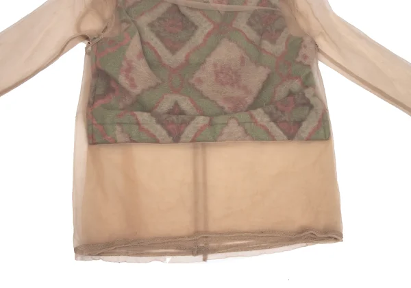 COMME des GARCONS Native Pattern Fleece Layered Mesh Top K-171529_011