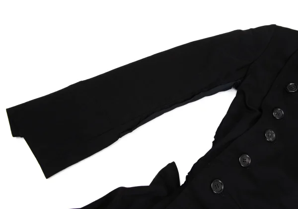 COMME des GARCONS Stretch Docking Wool Trench Coat K-171531_006