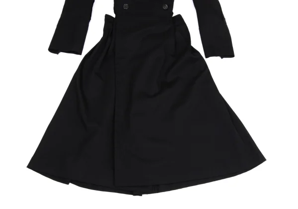 COMME des GARCONS Stretch Docking Wool Trench Coat K-171531_008