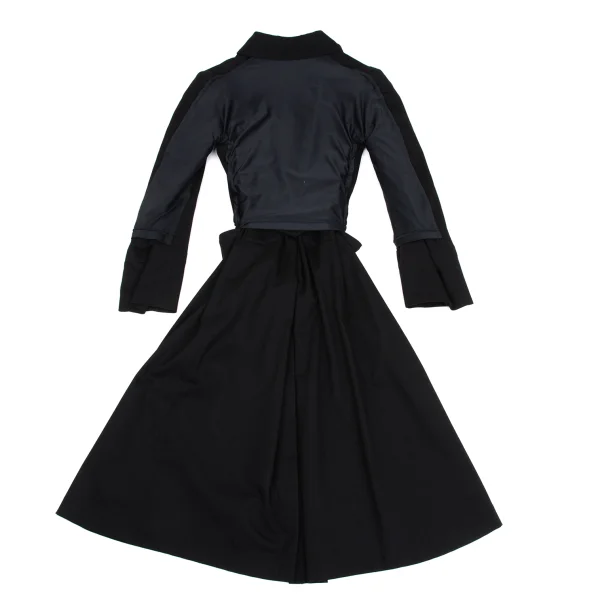 COMME des GARCONS Stretch Docking Wool Trench Coat K-171531_012
