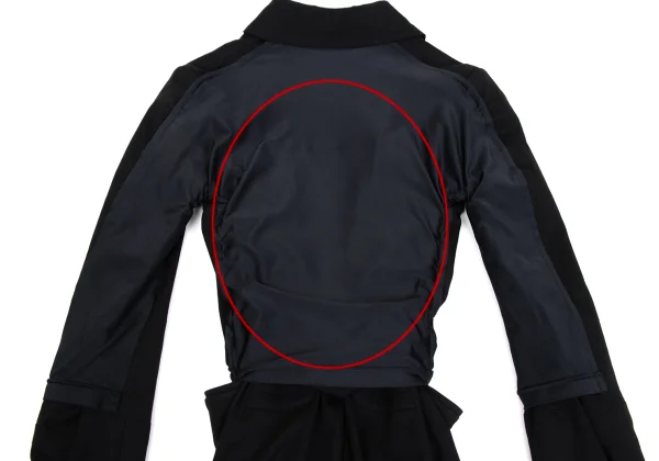 COMME des GARCONS Stretch Docking Wool Trench Coat K-171531_013