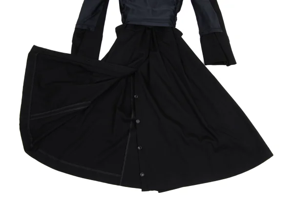 COMME des GARCONS Stretch Docking Wool Trench Coat K-171531_015
