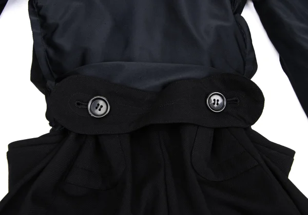 COMME des GARCONS Stretch Docking Wool Trench Coat K-171531_016