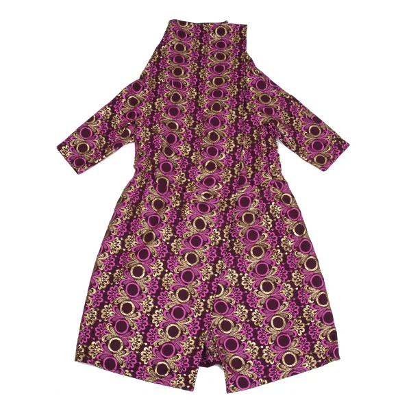 COMME des GARCONS Embroidery Lace Drape Buttonless 3/4 Sleeve Coat K-171532_002