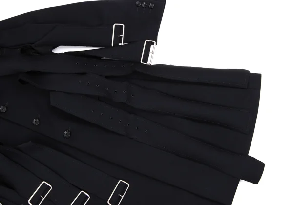 COMME des GARCONS Bonding Wool Belt Design Coat K-171534_006