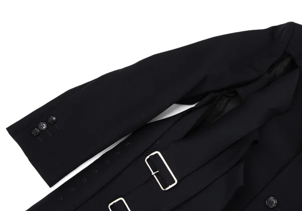 COMME des GARCONS Bonding Wool Belt Design Coat K-171534_008
