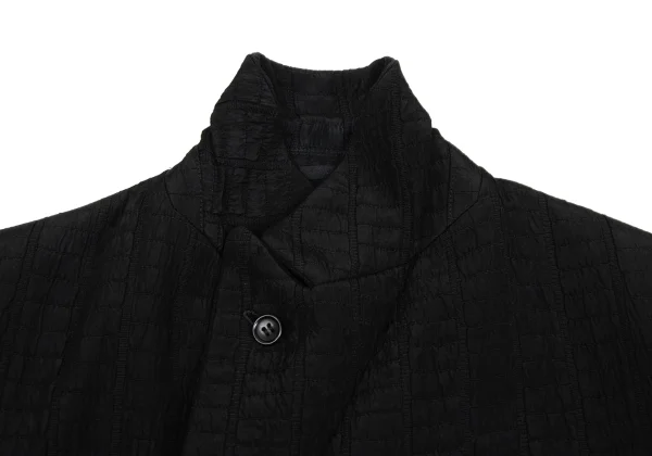 COMME des GARCONS Hem Frill Tape Embellished Jacquard Double Jacket K-171535_007