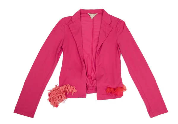 COMME des GARCONS Dyed Frill Tape Stretch Buttonless Jacket K-171537_002