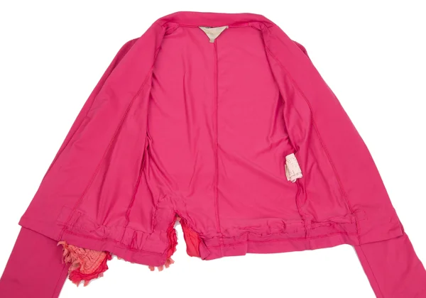 COMME des GARCONS Dyed Frill Tape Stretch Buttonless Jacket K-171537_012
