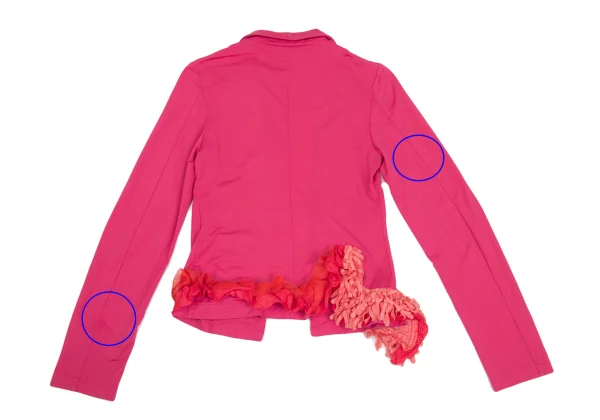 COMME des GARCONS Dyed Frill Tape Stretch Buttonless Jacket K-171537_013