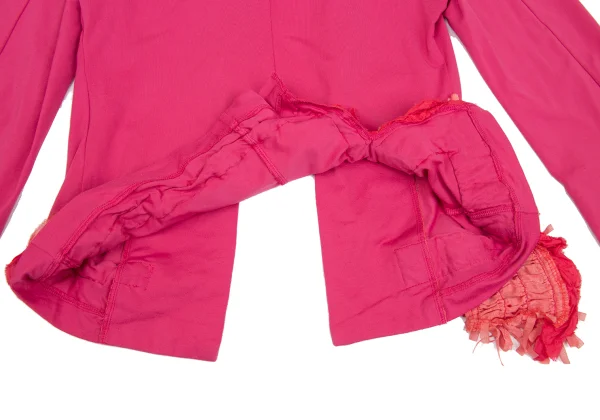 COMME des GARCONS Dyed Frill Tape Stretch Buttonless Jacket K-171537_017