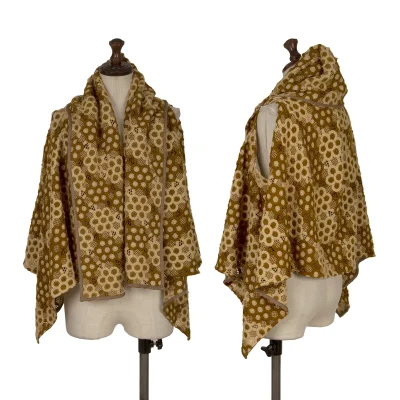 COMME des GARCONS Floral Embroidery Lace Wrap Design Sleeveless Knit Jacket