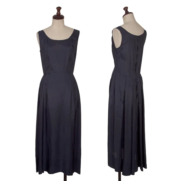 COMME des GARCONS Tuck Switching Sleeveless Dress Navy S K-171539_001