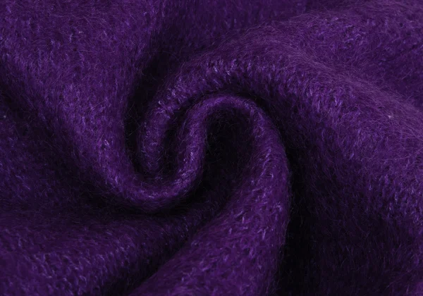 COMME des GARCONS Dyed Mohair Blend Crushed Neck Design Cardigan K-171543_012