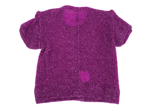 COMME des GARCONS Tuck Shoulder Nylon Short Sleeve Knit K-171544_008