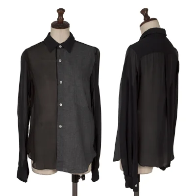 COMME des GARCONS Dyed Panel Switching Blouse