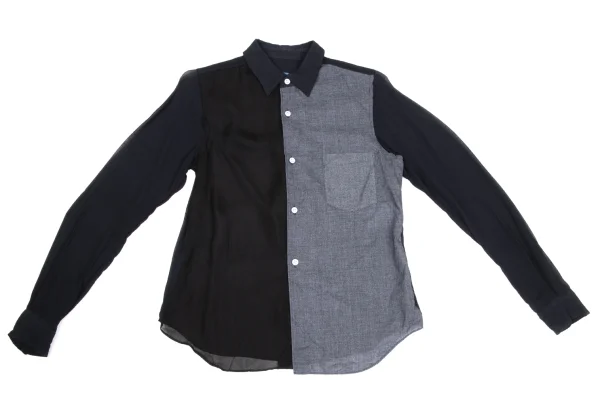 COMME des GARCONS Dyed Panel Switching Blouse K-171548_002