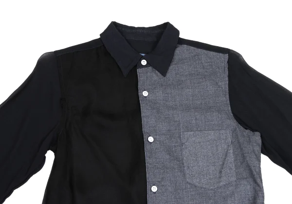 COMME des GARCONS Dyed Panel Switching Blouse K-171548_003
