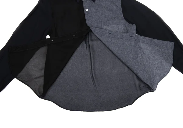 COMME des GARCONS Dyed Panel Switching Blouse K-171548_014
