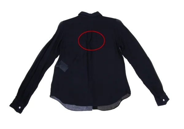 COMME des GARCONS Dyed Panel Switching Blouse K-171548_015