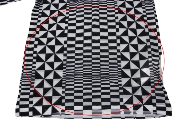 COMME des GARCONS Checker Print Sheer T Shirt K-171550_008