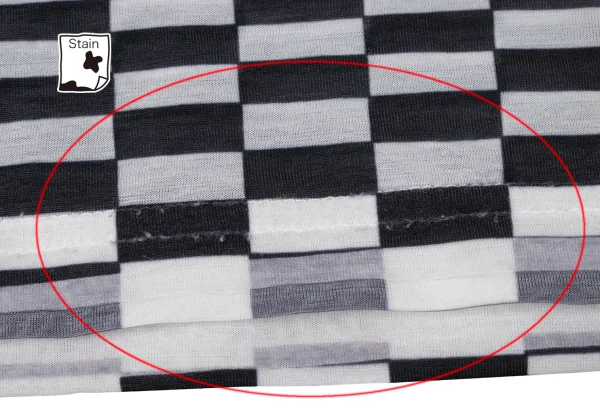 COMME des GARCONS Checker Print Sheer T Shirt K-171550_009