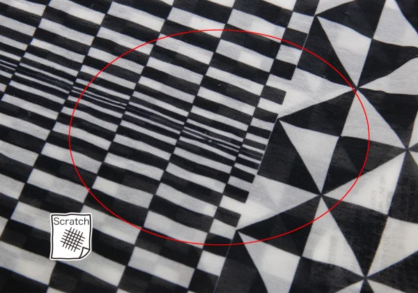 COMME des GARCONS Checker Print Sheer T Shirt K-171550_010