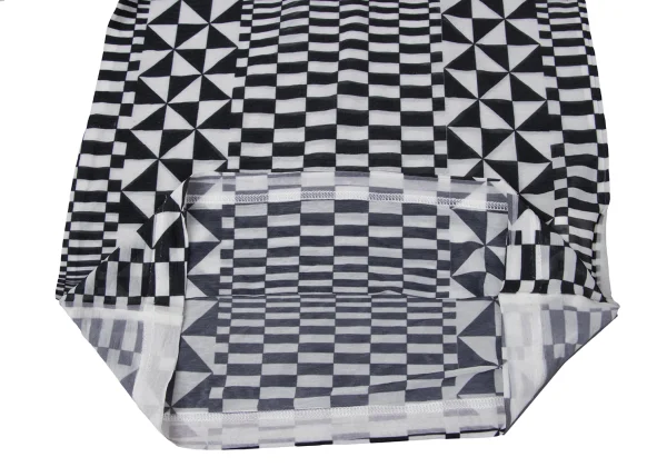 COMME des GARCONS Checker Print Sheer T Shirt K-171550_011