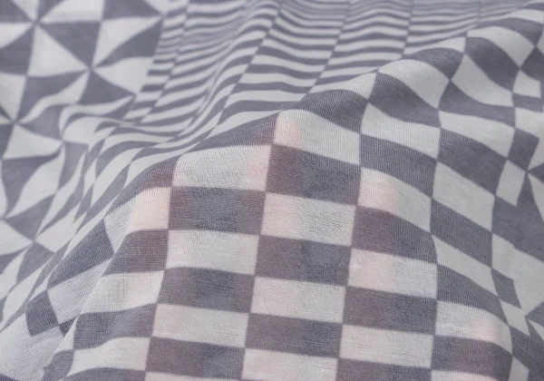 COMME des GARCONS Checker Print Sheer T Shirt K-171550_013