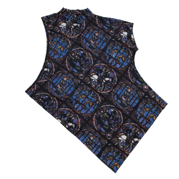 COMME des GARCONS Stained Glass Print Asymmetrical Sleeveless Top K-171552_002