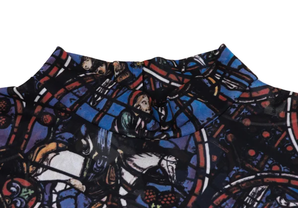 COMME des GARCONS Stained Glass Print Asymmetrical Sleeveless Top K-171552_004