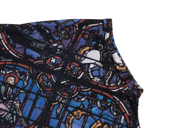 COMME des GARCONS Stained Glass Print Asymmetrical Sleeveless Top K-171552_005