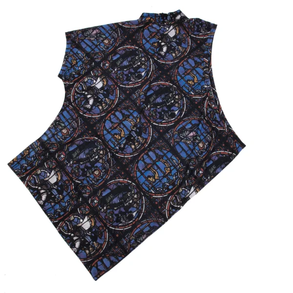 COMME des GARCONS Stained Glass Print Asymmetrical Sleeveless Top K-171552_009