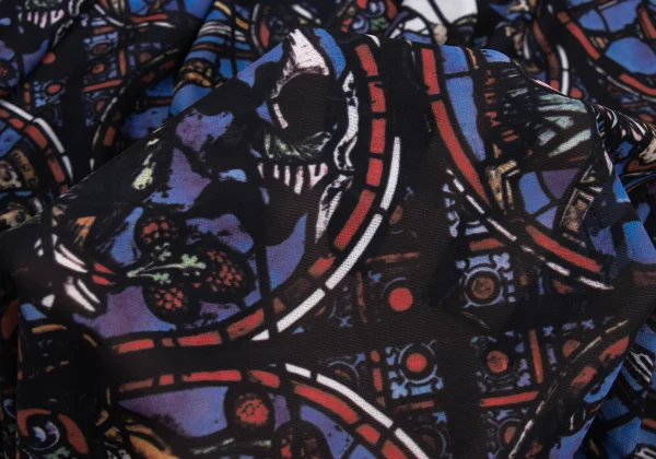 COMME des GARCONS Stained Glass Print Asymmetrical Sleeveless Top K-171552_012