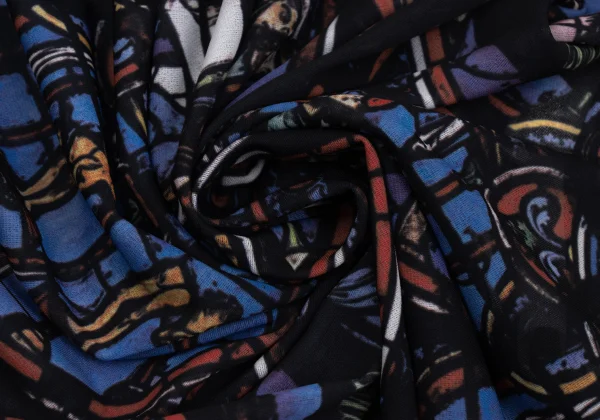 COMME des GARCONS Stained Glass Print Asymmetrical Sleeveless Top K-171552_013