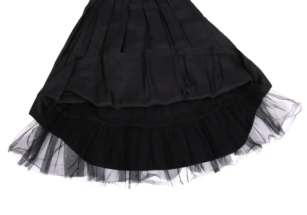 COMME des GARCONS Mesh Layered Pleated Skirt K-171554_007