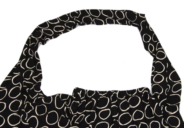 COMME des GARCONS Drawing Circle Print Suspender Skirt K-171557_004