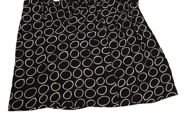 COMME des GARCONS Drawing Circle Print Suspender Skirt K-171557_008