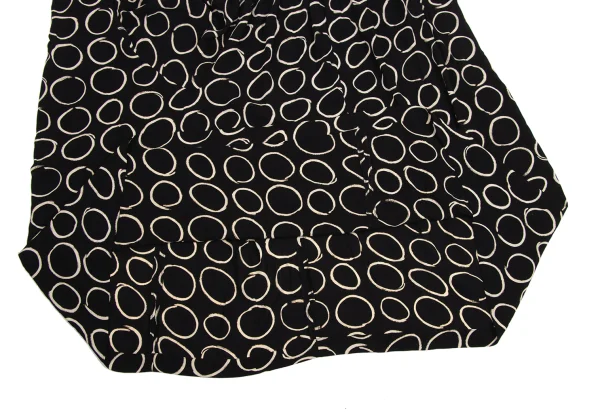 COMME des GARCONS Drawing Circle Print Suspender Skirt K-171557_009