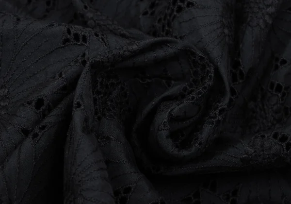 COMME des GARCONS Floral Embroidery Lace String Gather Skirt K-171558_015