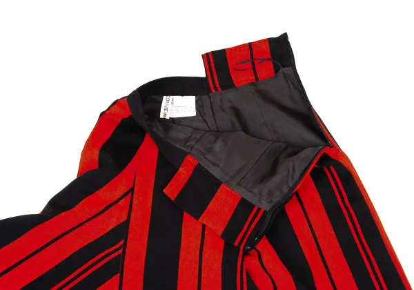 COMME des GARCONS Bold Striped Side Drape Switching Skirt K-171562_005