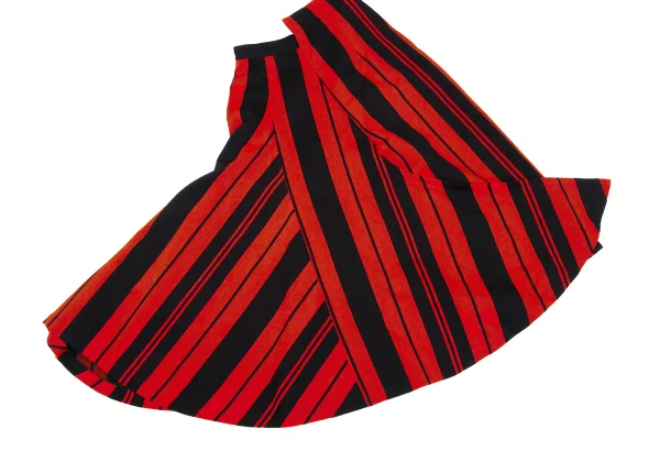 COMME des GARCONS Bold Striped Side Drape Switching Skirt K-171562_006