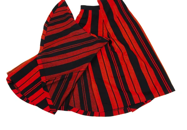 COMME des GARCONS Bold Striped Side Drape Switching Skirt K-171562_007