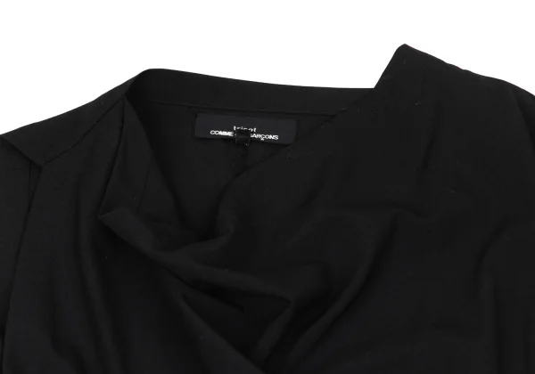 tricot COMME des GARCONS Wool Drape Neck Sleeveless Dress K-171569_004