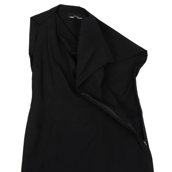 tricot COMME des GARCONS Wool Drape Neck Sleeveless Dress K-171569_006