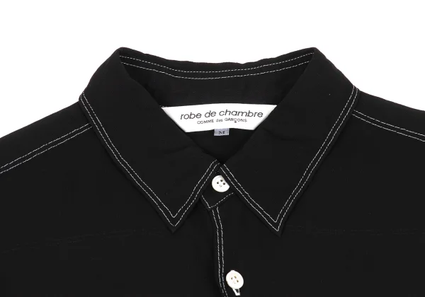 robe de chambre COMME des GARCONS Dyed White Stitch Sheer Blouse K-171570_004