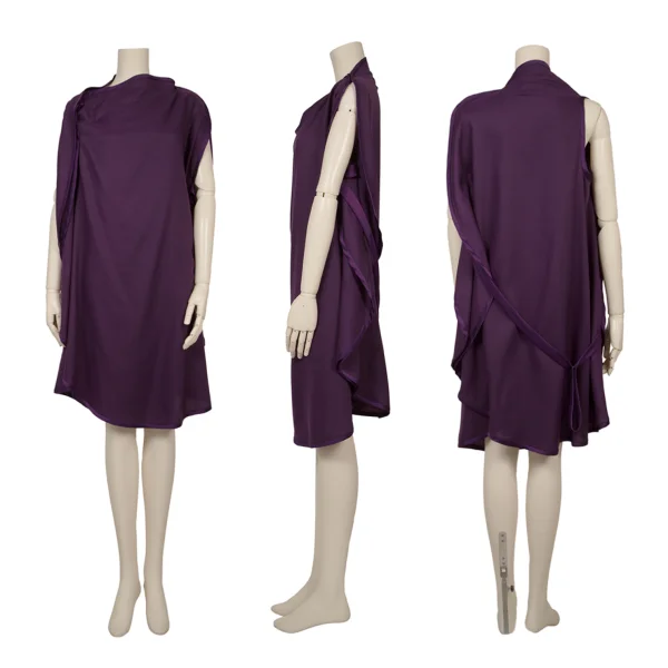 ISSEY MIYAKE 132 5. Circle Silhouette Sleeveless Dress Purple 3 K-171573_001