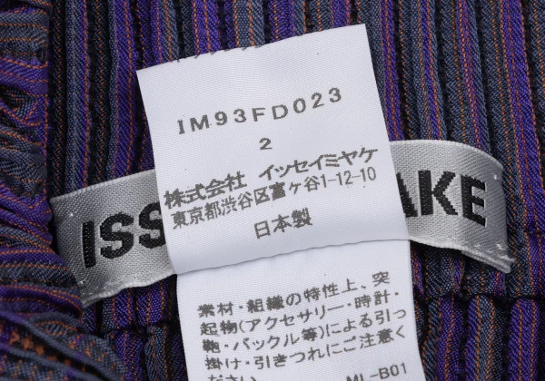 ISSEY MIYAKE 3D Steam Stretch Pleated Stripe Jacket K-171578_016